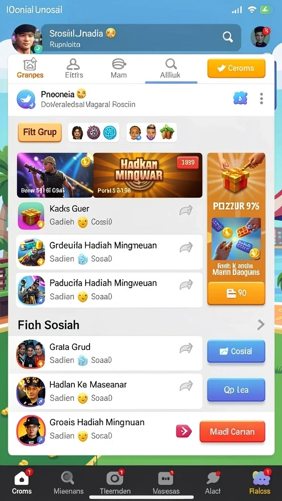 98spin - Tampilan antarmuka yang menarik dan intuitif.
