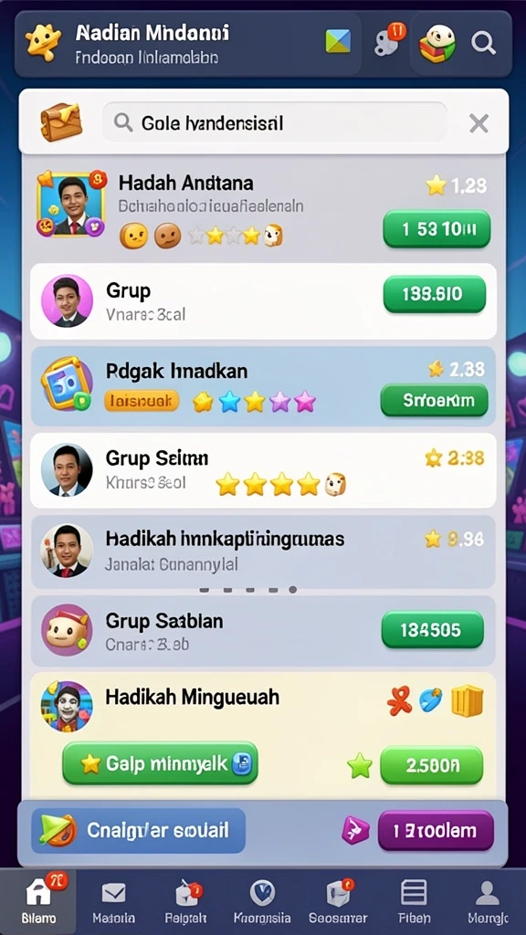 gems365 - Tampilan antarmuka yang menarik dan mudah digunakan.